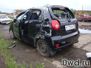 Битый автомобиль Chevrolet Spark